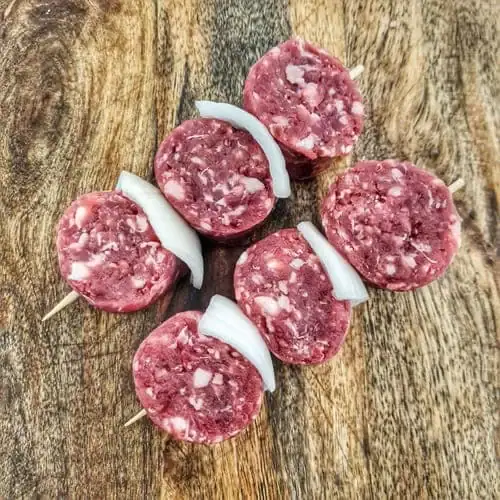 spiedini di salsiccia di wagyu